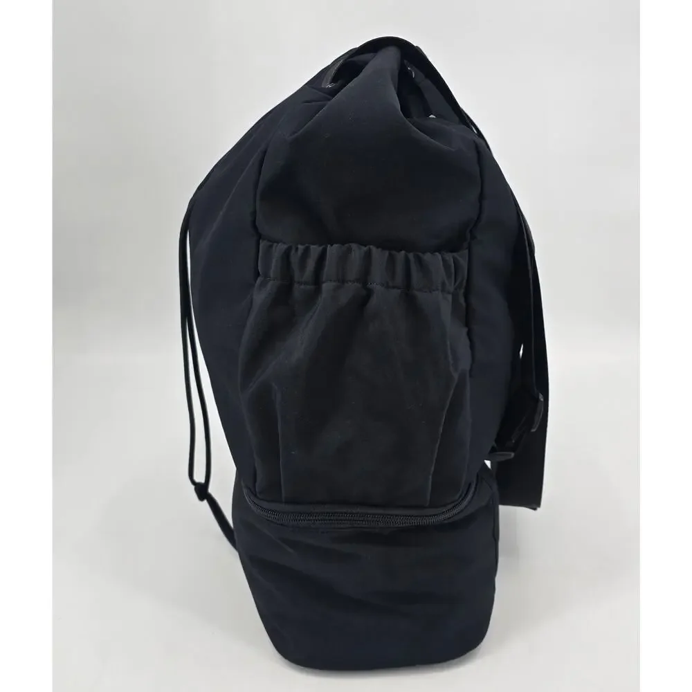 Beyond Yoga Black Drawstring Backpack Tote‎ | Athleisure Gym
